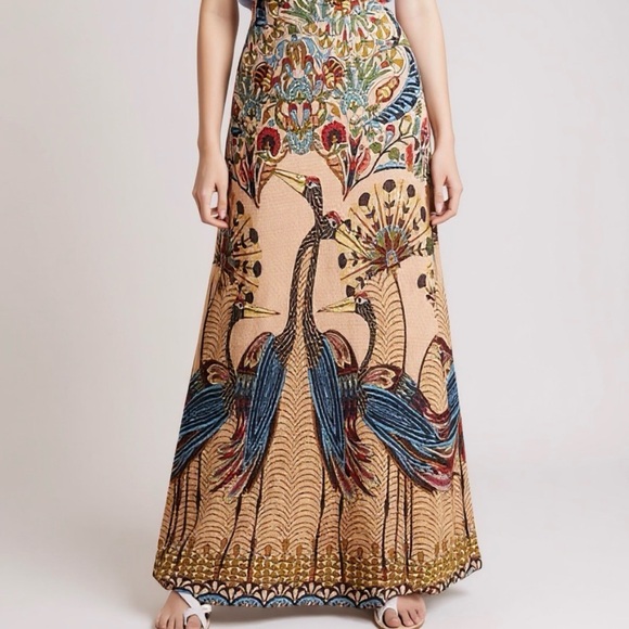 FARM Rio Dresses & Skirts - Farm Rio Peacock Maxi Skirt